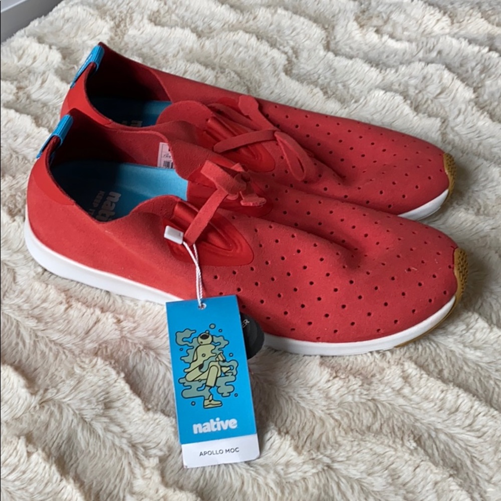 Vegan Native Apollo Moc Sneaker Red, New